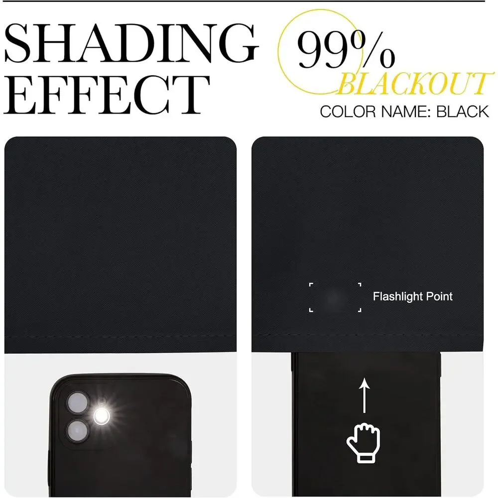 Thermal Insulated Black Blackout Curtains/Drapes 2 Panels, 84x42, Sound Reducing